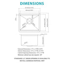 17" Undermount Kitchen Sink - Single Bowl by HouseOfZazla