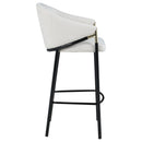 Sloped Arm Bar Stools (Set of 2) - Beige