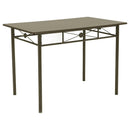 5 Piece Rectangle Dining Set With Tubing Base by HouseOfZazla