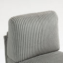Single Couch Modular Armless Accent Chair With Back Cushion by HouseOfZazla