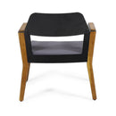 Soho Transitional Style Outdoor Club Chair (Set of 2) with Cushions - Teak