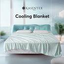 Kasentex Summer All Season Ultra Soft Silky Cooling Blanket, Hypoallergenic and Breathable