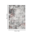 Toucan - 5' X 7' Washable Non - Slip Area Rug - Ivory / Dark Gray
