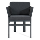 7 Piece Outdoor Dining Set With Table And 6 Chairs - Black / Teak / Gray