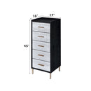 Myles Jewelry Armoire - Black / Silver / Gold