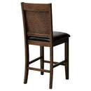 Dewey - Upholstered Counter Chair (Set of 2) - Walnut by HouseOfZazla