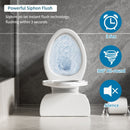 Gloss 2 Piece Toilet With 1.28 Gpf Tornado Flush, Rimless Bowl, Soft Closing Seat - Gloss White by HouseOfZazla