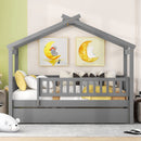 Creativity House Bed With Twin Size Trundle by HouseOfZazla