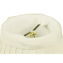 5"W x 4"H Set of 6 Crisp Linen Pleated Clip-on Candelabra Lampshade