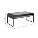 Raziela - Concrete Coffee Table - Black / Gray