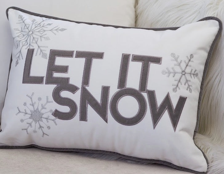 Nneka Let It Snow Lumbar Pillow, photo 9 of 10