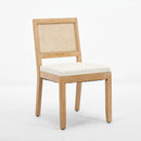 Farmhouse Rattan Dining Chairs Set of 2 by HouseOfZazla