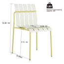 4 Piece Set Of Modern Color Block Designed Single Chairs With Long Table by HouseOfZazla