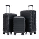 3 Pieces Set 20" / 24" / 28" Spinner Wheel Luggage With Combination Lock by HouseOfZazla
