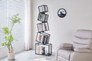 5-Tier Metal Geometric Bookshelf