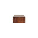 Lunar - 2 Drawer Wall Mounted Console - Brown by HouseOfZazla