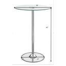 Indra - LED Bistro Table - Chrome