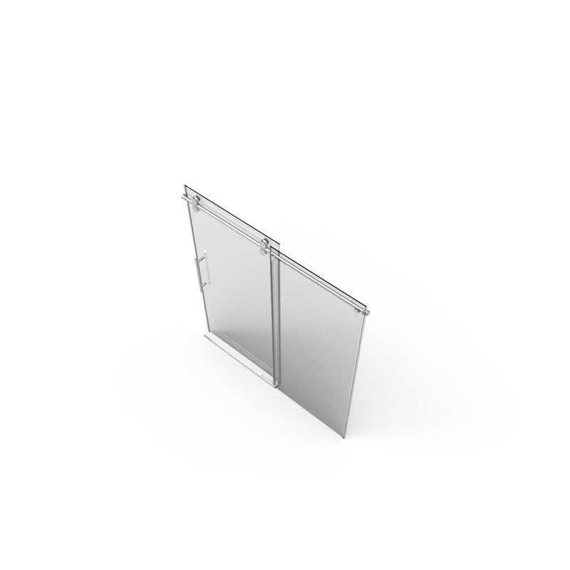 56"-60"W x 76"H Frameless Shower Door, photo 8 of 10