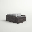 Modern Patio Rattan Sectional Set With Cushions by Unique Piece Furniture
