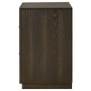 Atlas 2-drawer Bedroom Nightstand Bedside Table Dark Oak