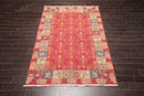 5'10" x 8'10" Hand Knotted 100% Wool Reversible Oriental Area Rug Red