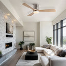Low Profile Flush Mount Intergrated LED Ceiling Fan With Light And Silent Reversible Motor by HouseOfZazla