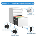 Metal Drawer Mobile File Cabinet With Lock For Home Office Organizer by HouseOfZazla