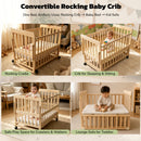Solid Wood Baby Bassinet