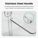 Semi-Frameless Double Sliding Shower Door, Bypass Shower Door, 1 / 4" (6Mm) Thick SGCC Tempered Glass Door by HouseOfZazla