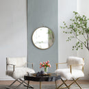 Round Mirror, Circle Mirror With Iron Frame For Living Room Bedroom Vanity Entryway, Hallway by Unique Piece Furniture