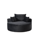 Fluffy Modern Sleeper Chair in Corduroy