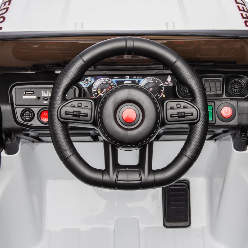 24V Ride On Car for Kids Battery Powered Ride On 4WD Toys with Remote Control,Parents Can Assist in Driving,Music and Lights,Five-Point Safety Belt,Rocking chair mode for back-and-forth swinging