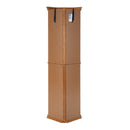 Corner Curio Cabinet With Lights, Adjustable Tempered Glass Shelves, Mirrored Back, Display Cabinet (E26 Light Bulb Not Included) by HouseOfZazla