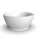 52.7 Inch Round Freestanding Solid Surface Soaking Bathtub