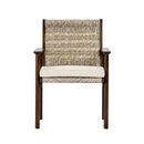 Outdoor Dining Chair Set with Acacia Wood & Wicker Rattan by HouseOfZazla