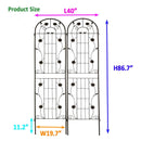 Metal Garden Trellis Rustproof Trellis For Climbing Plant Outdoor Flower Support by Unique Piece Furniture