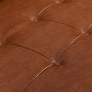 Adelaide Mid Century Modern Tufted Sofa With Rolled Accent Pillows - Light Brown by HouseOfZazla