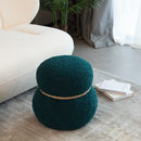 Snowman Stool With Cushion And Solid Wood Frame by Unique Piece Furniture
