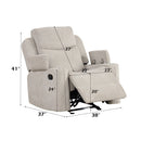 Galya - 3 Piece Living Room Set Sofa Loveseat Chair - Light Gray by Unique Piece Furniture