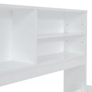 Daybed With 2 Bedside Cabinets, Upper Shelves And 4 Drawers