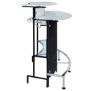 Keystone - Home Bar With Stemware & Wine Storage - Black by HouseOfZazla