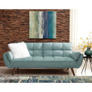 Laggarhem - Tufted Back Upholstered Sofa Bed - Turquoise by HouseOfZazla