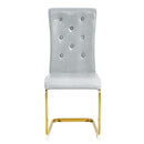Elegant Design Alligator Skin Upholstered Dining Chairs
