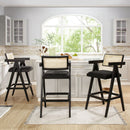 Milan - Modern Webbing Back Stool With Arms (Set of 3) by HouseOfZazla
