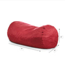 Jasper - Traditional Cylindrical Suede Bean Bag by Unique Piece Furniture