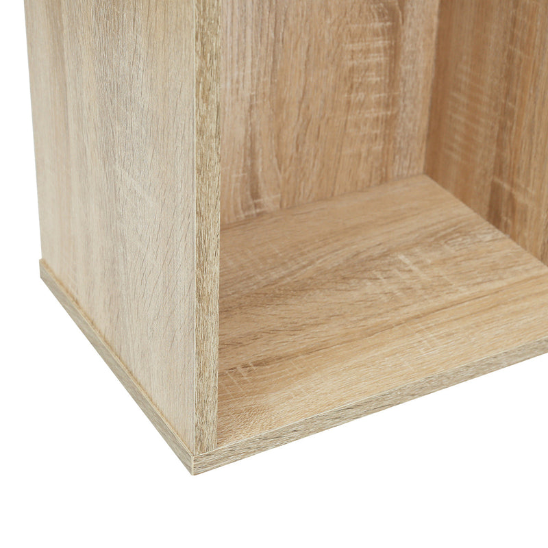 47.2" W X 19.7"D X 29.5"-54.3" H 2 in 1 computer desk/ L-shape Desktop with shelves - OAK