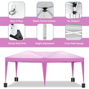 10'X20' Folding Canopy With 6 Removable Sidewalls Outdoor Event Shelter UPF 50+ Gazebo Portable Tents For Parties Beach Camping Wedding Ez Pop Up Canopy by HouseOfZazla