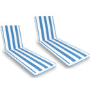 2 Pieces Set Outdoor Lounge Chair Cushion Replacement Patio Furniture Seat by HouseOfZazla