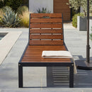Outdoor Chaise With Adjustable Backrest