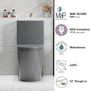 1 Piece Toilet With Tornado Flush, Dual Flush, And ADA Height Comfort Chair by HouseOfZazla